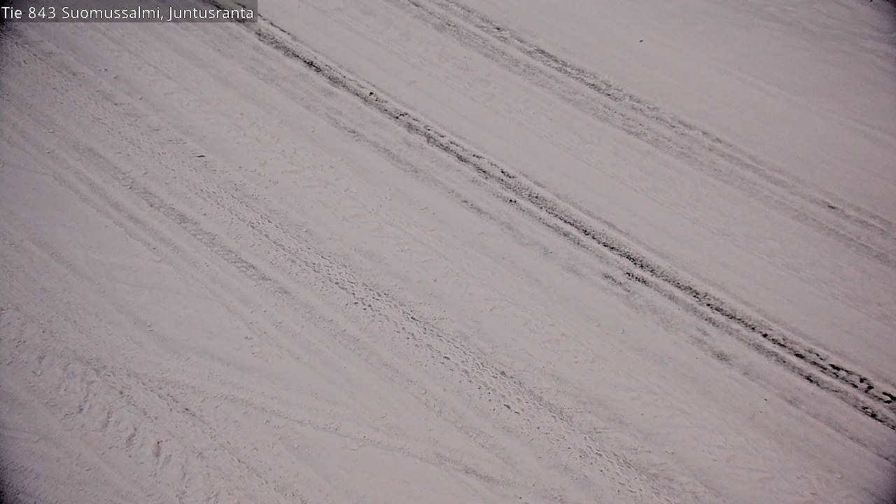 Weather Camera Image Road 843 Suomussalmi, Juntusranta, Suomussalmi, Kainuu