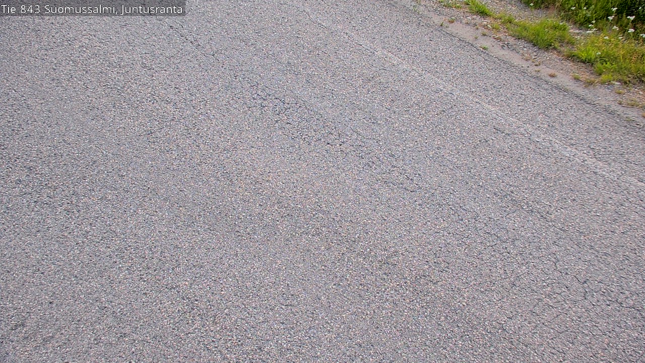 Weather Camera Image Road 843 Suomussalmi, Juntusranta, Suomussalmi, Kainuu