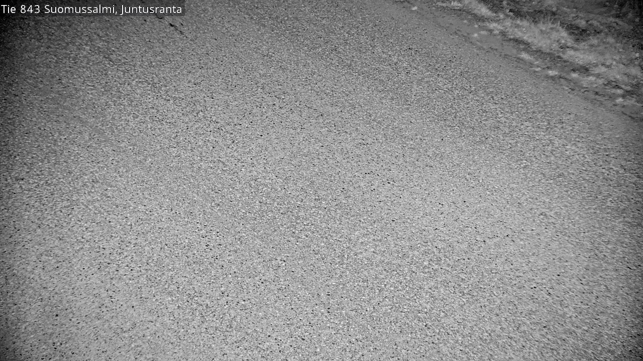 Weather Camera Image Väg 843 Suomussalmi, Juntusranta, Suomussalmi, Kainuu