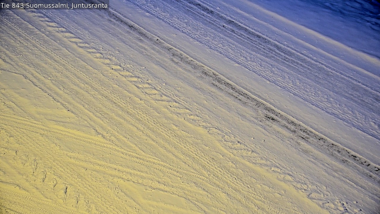 Weather Camera Image Road 843 Suomussalmi, Juntusranta, Suomussalmi, Kainuu