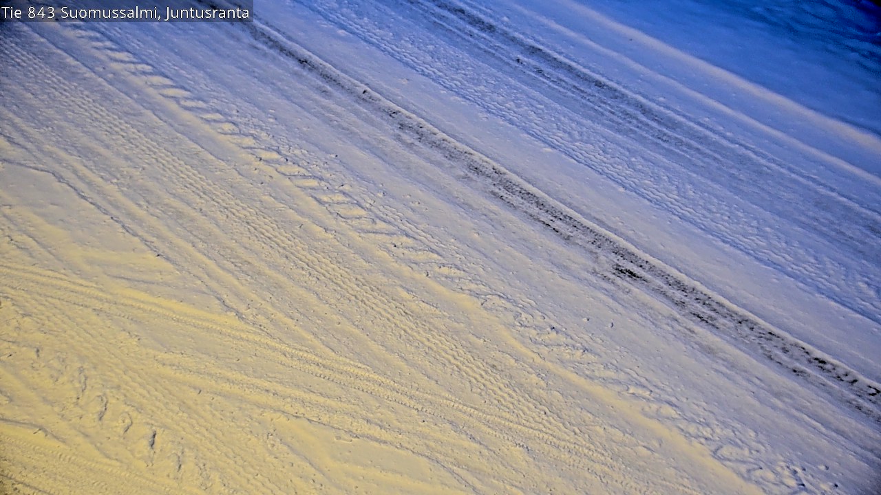 Weather Camera Image Road 843 Suomussalmi, Juntusranta, Suomussalmi, Kainuu