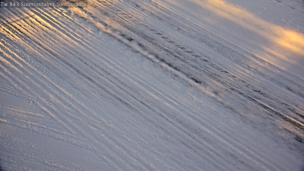 Weather Camera Image Road 843 Suomussalmi, Juntusranta, Suomussalmi, Kainuu