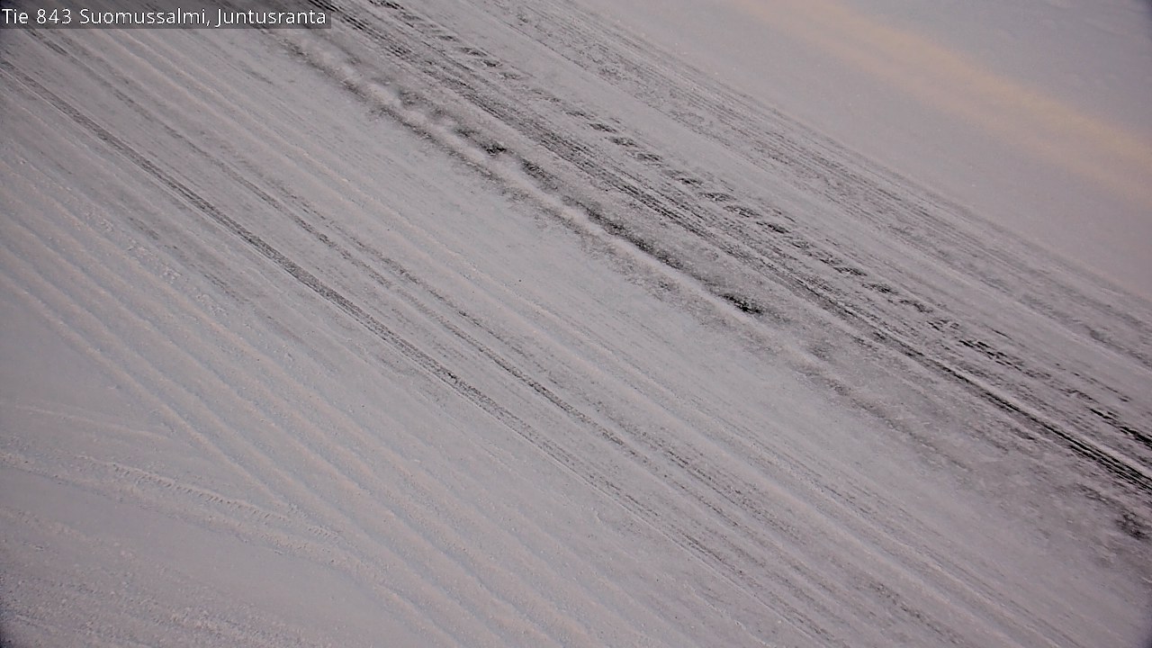 Weather Camera Image Road 843 Suomussalmi, Juntusranta, Suomussalmi, Kainuu