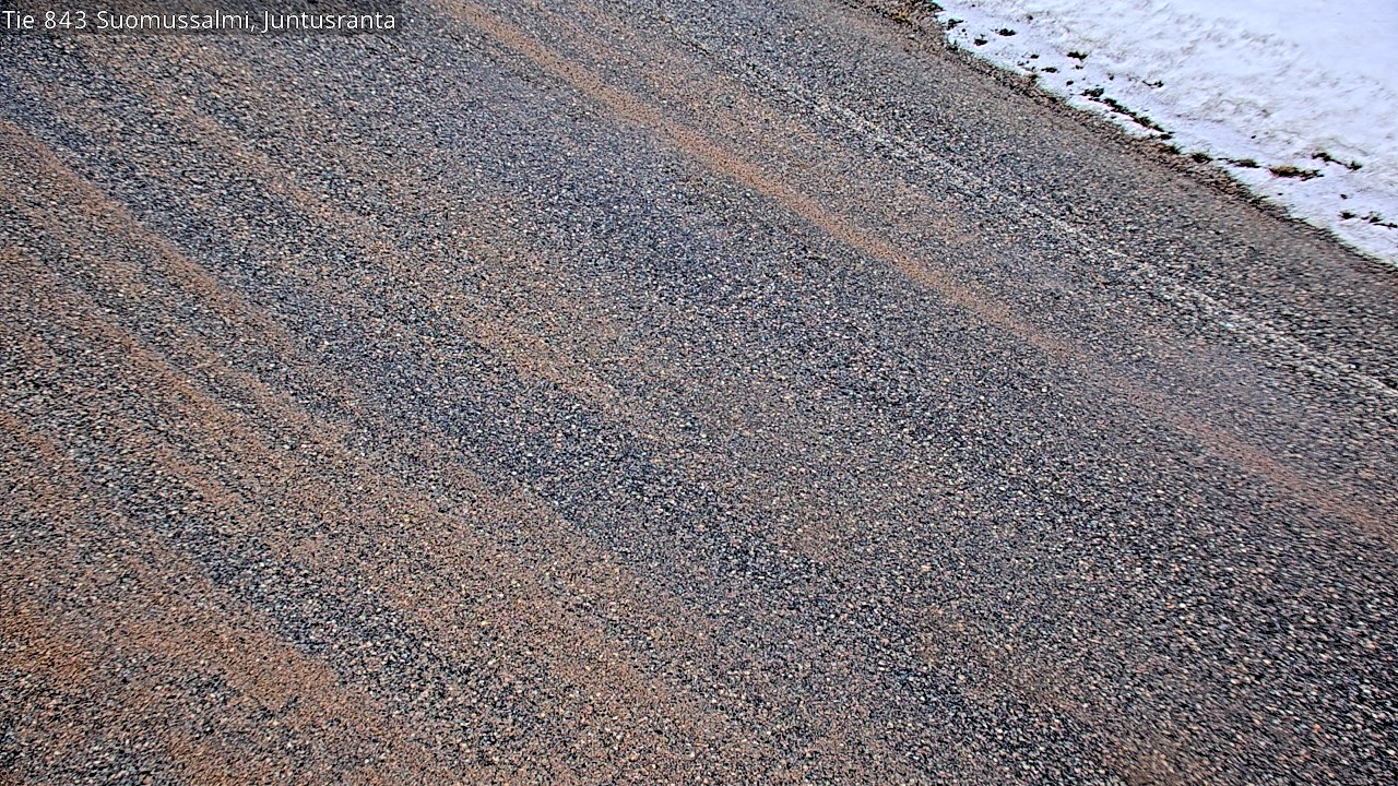Weather Camera Image Väg 843 Suomussalmi, Juntusranta, Suomussalmi, Kainuu
