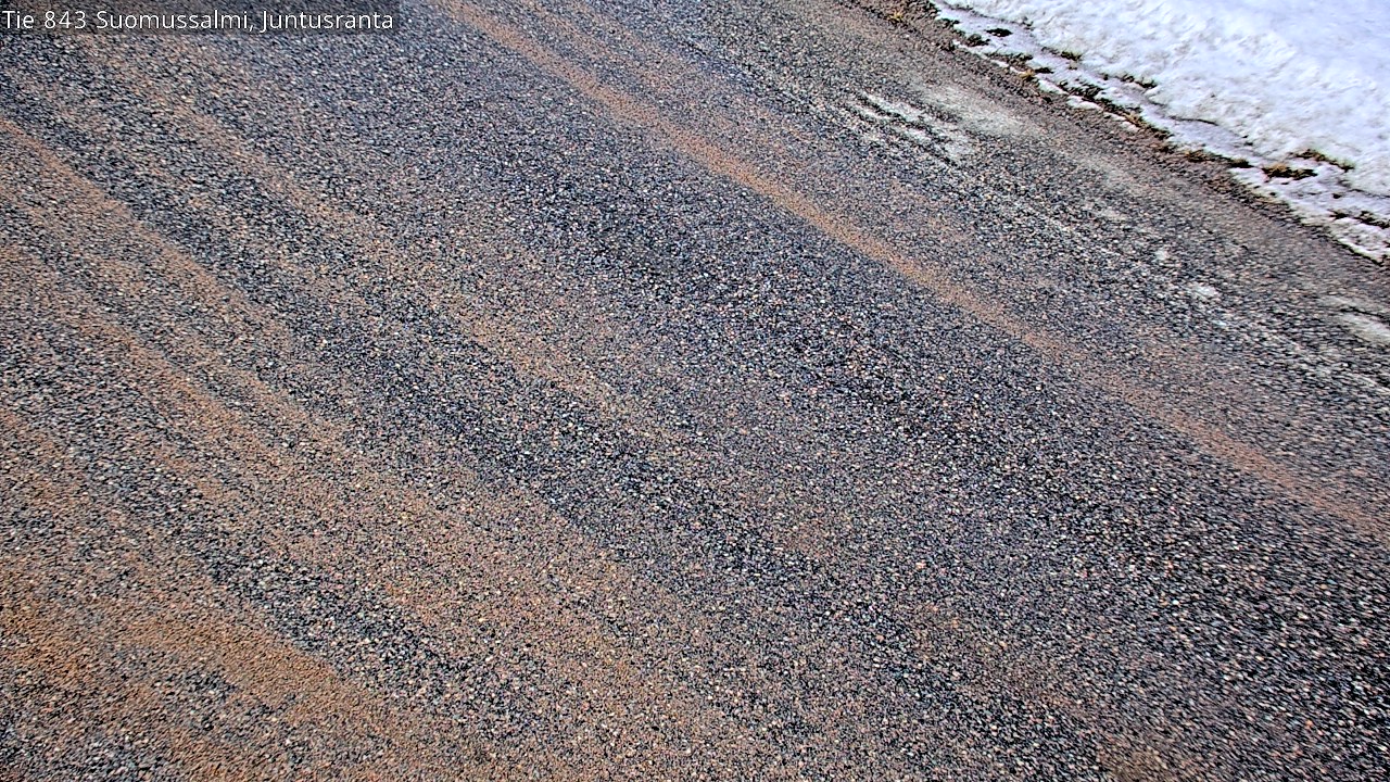 Weather Camera Image Road 843 Suomussalmi, Juntusranta, Suomussalmi, Kainuu
