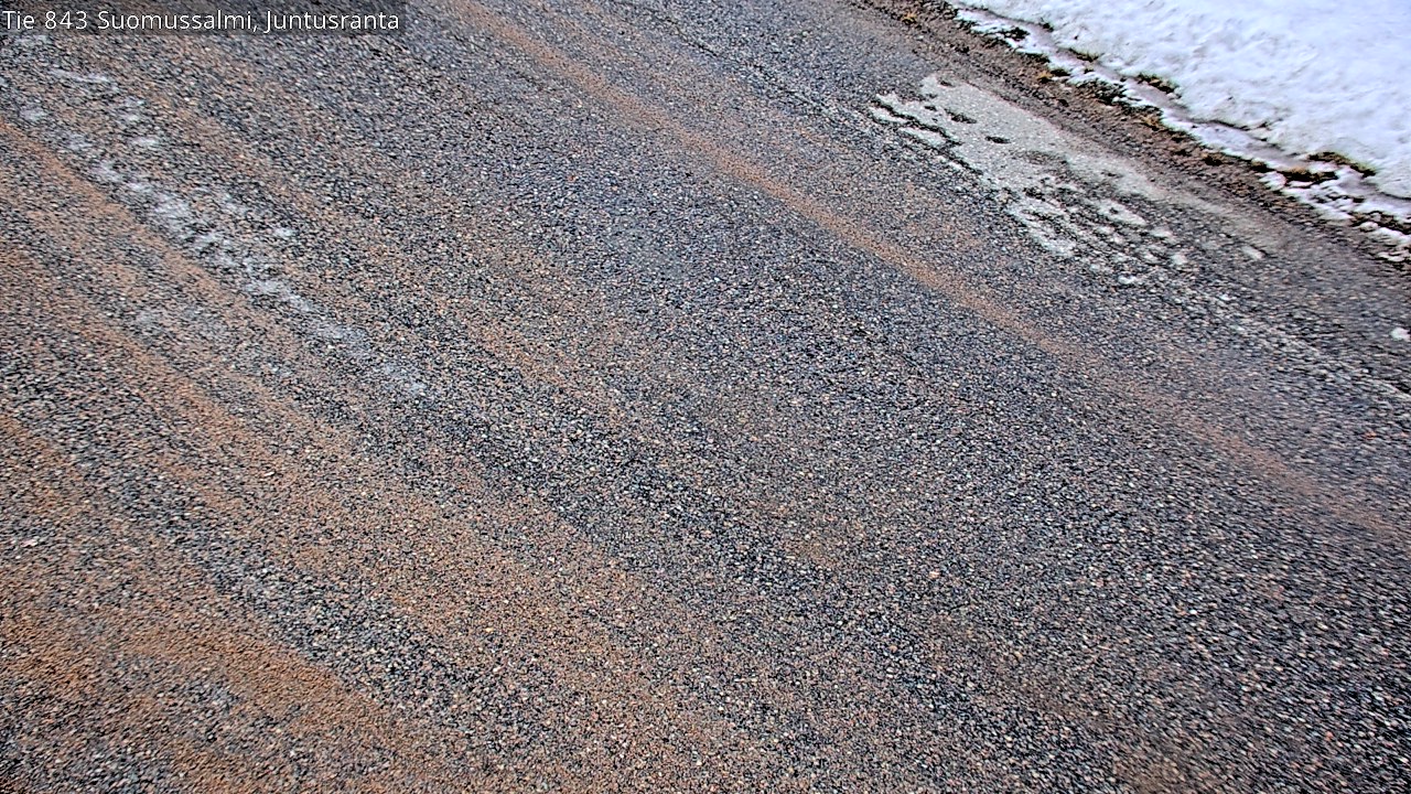 Weather Camera Image Road 843 Suomussalmi, Juntusranta, Suomussalmi, Kainuu