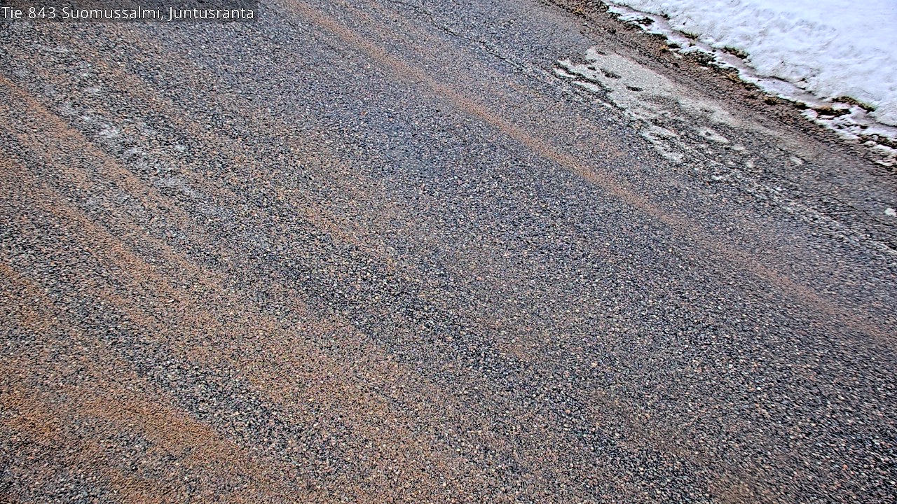 Weather Camera Image Road 843 Suomussalmi, Juntusranta, Suomussalmi, Kainuu