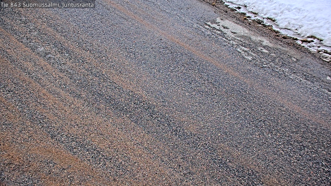 Weather Camera Image Road 843 Suomussalmi, Juntusranta, Suomussalmi, Kainuu