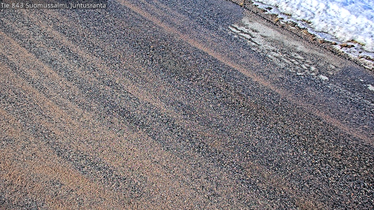 Weather Camera Image Road 843 Suomussalmi, Juntusranta, Suomussalmi, Kainuu