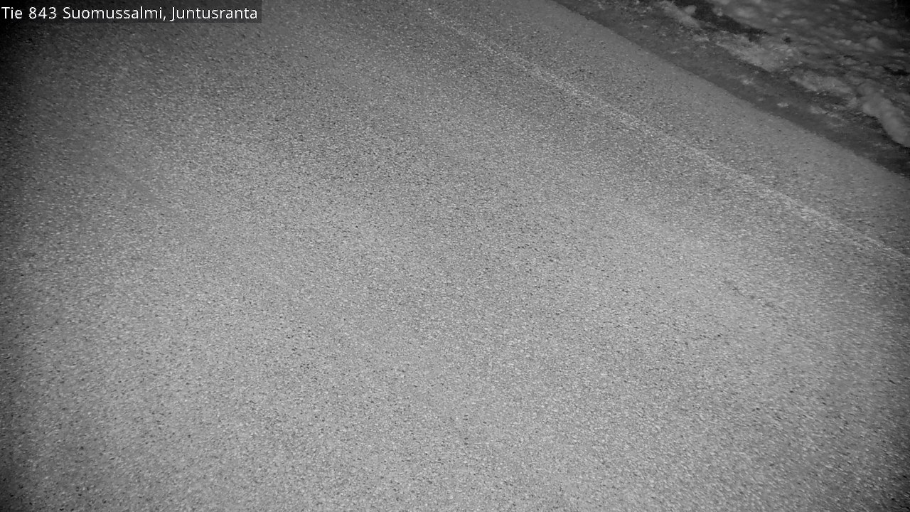 Weather Camera Image Road 843 Suomussalmi, Juntusranta, Suomussalmi, Kainuu