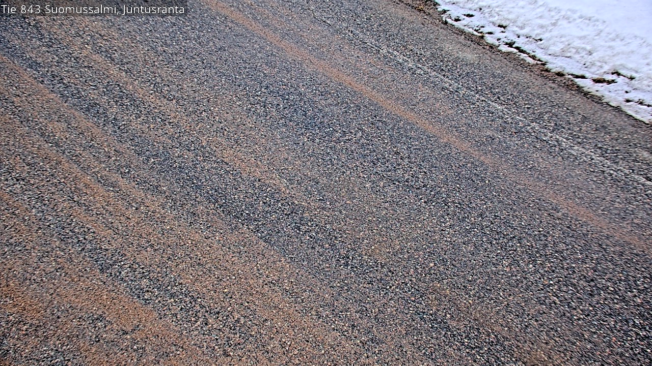 Weather Camera Image Väg 843 Suomussalmi, Juntusranta, Suomussalmi, Kainuu