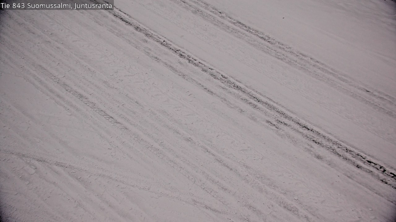 Weather Camera Image Road 843 Suomussalmi, Juntusranta, Suomussalmi, Kainuu