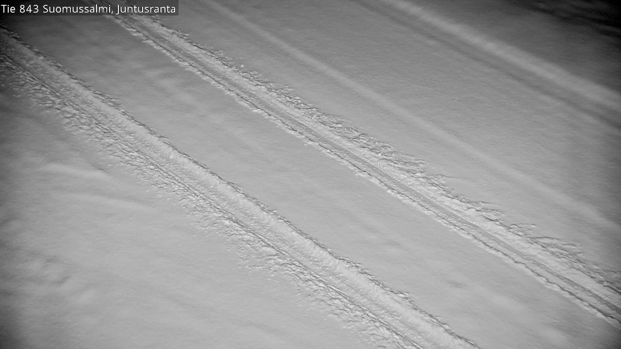 Weather Camera Image Road 843 Suomussalmi, Juntusranta, Suomussalmi, Kainuu