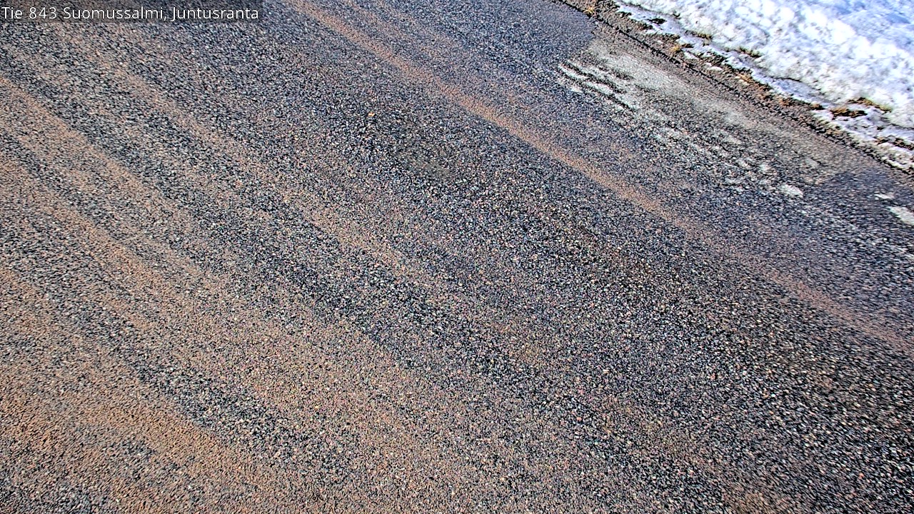 Weather Camera Image Road 843 Suomussalmi, Juntusranta, Suomussalmi, Kainuu