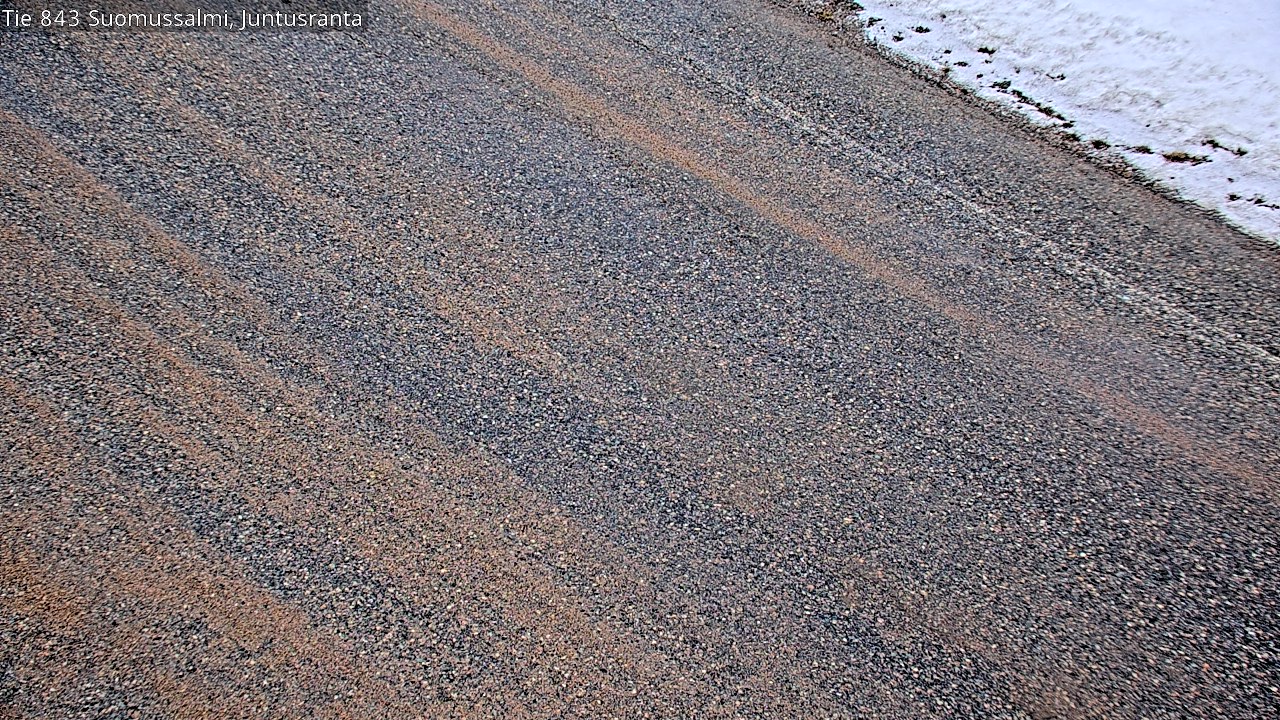 Weather Camera Image Väg 843 Suomussalmi, Juntusranta, Suomussalmi, Kainuu
