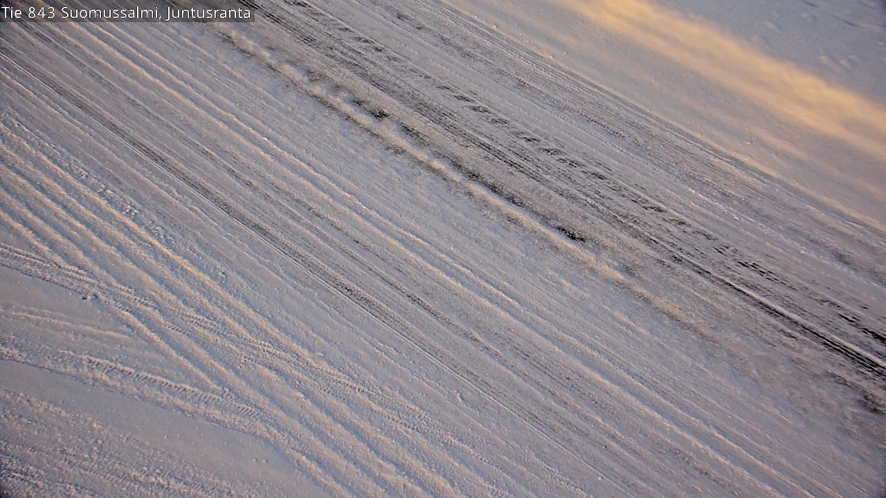 Weather Camera Image Road 843 Suomussalmi, Juntusranta, Suomussalmi, Kainuu