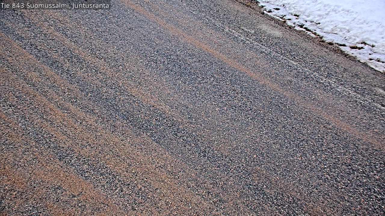 Weather Camera Image Väg 843 Suomussalmi, Juntusranta, Suomussalmi, Kainuu