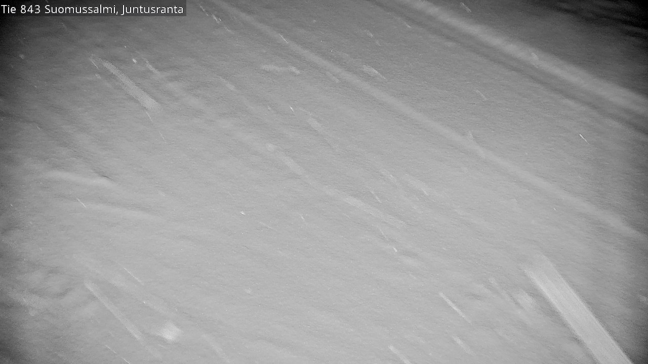 Weather Camera Image Road 843 Suomussalmi, Juntusranta, Suomussalmi, Kainuu