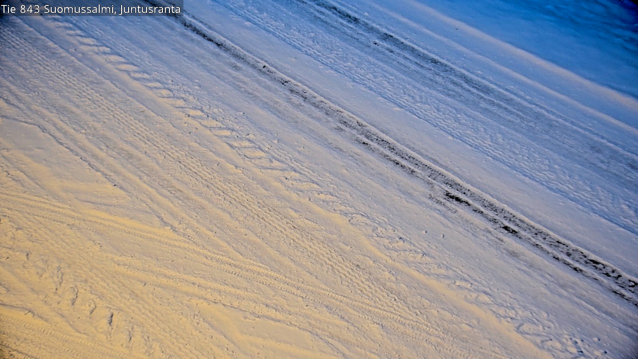 Weather Camera Image Road 843 Suomussalmi, Juntusranta, Suomussalmi, Kainuu