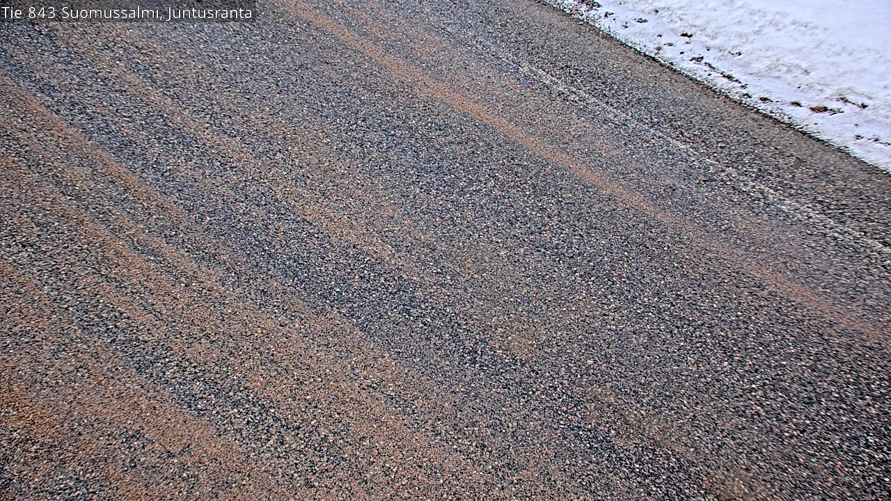 Weather Camera Image Väg 843 Suomussalmi, Juntusranta, Suomussalmi, Kainuu