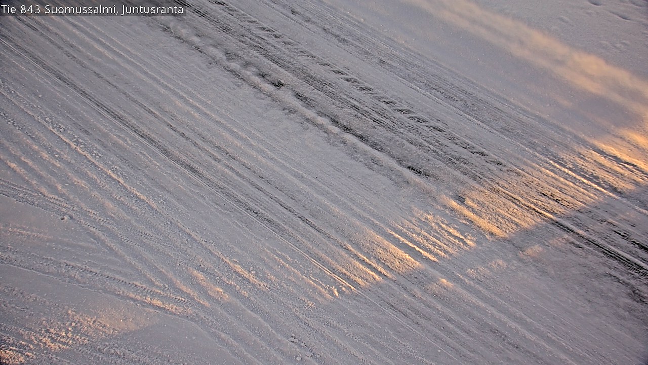 Weather Camera Image Road 843 Suomussalmi, Juntusranta, Suomussalmi, Kainuu