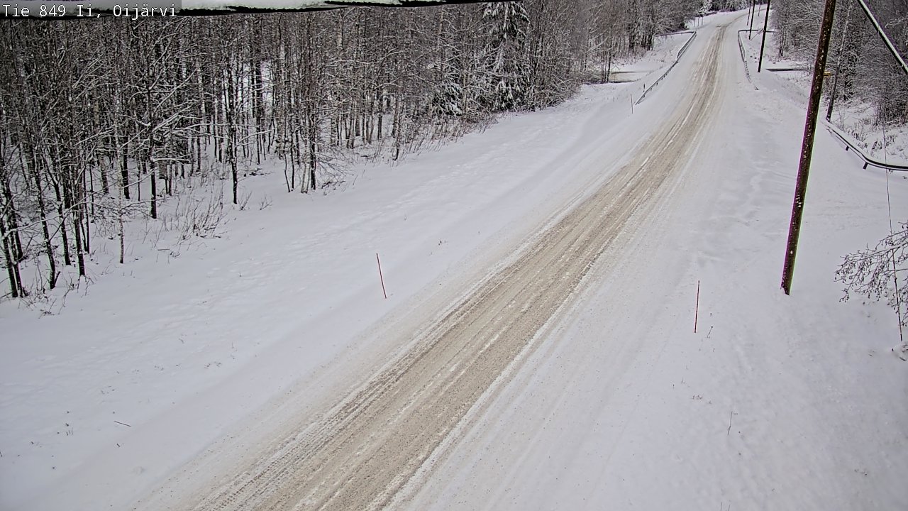 Weather Camera Image Väg 849 Ijo Oijärvi, Ii, Pohjois-Pohjanmaa
