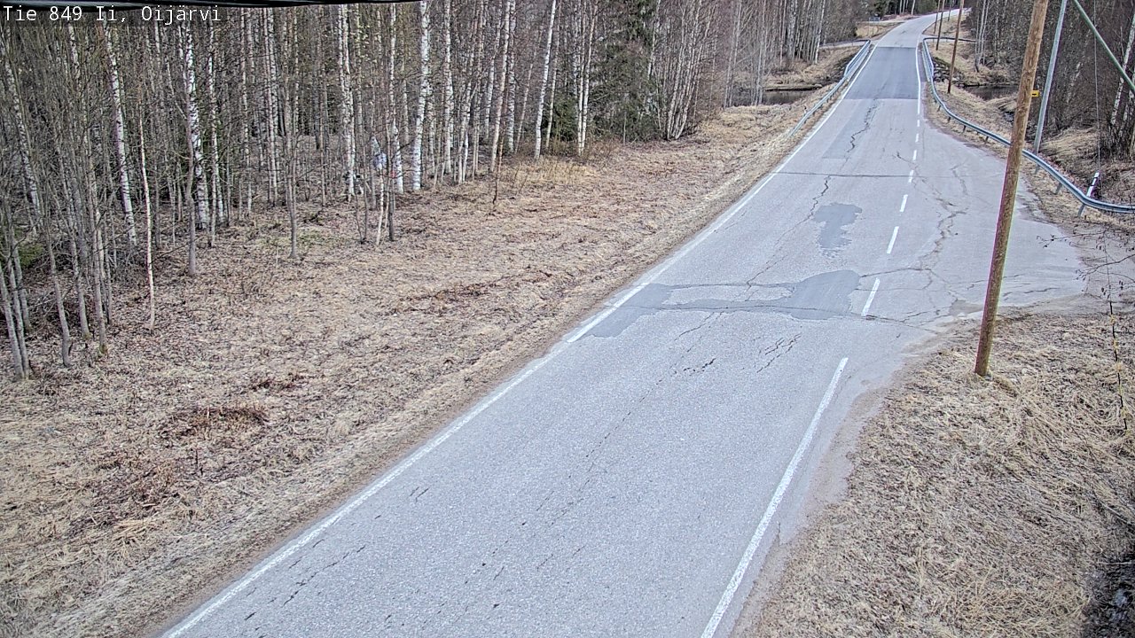 Weather Camera Image Road 849 Ii Oijärvi, Ii, Pohjois-Pohjanmaa