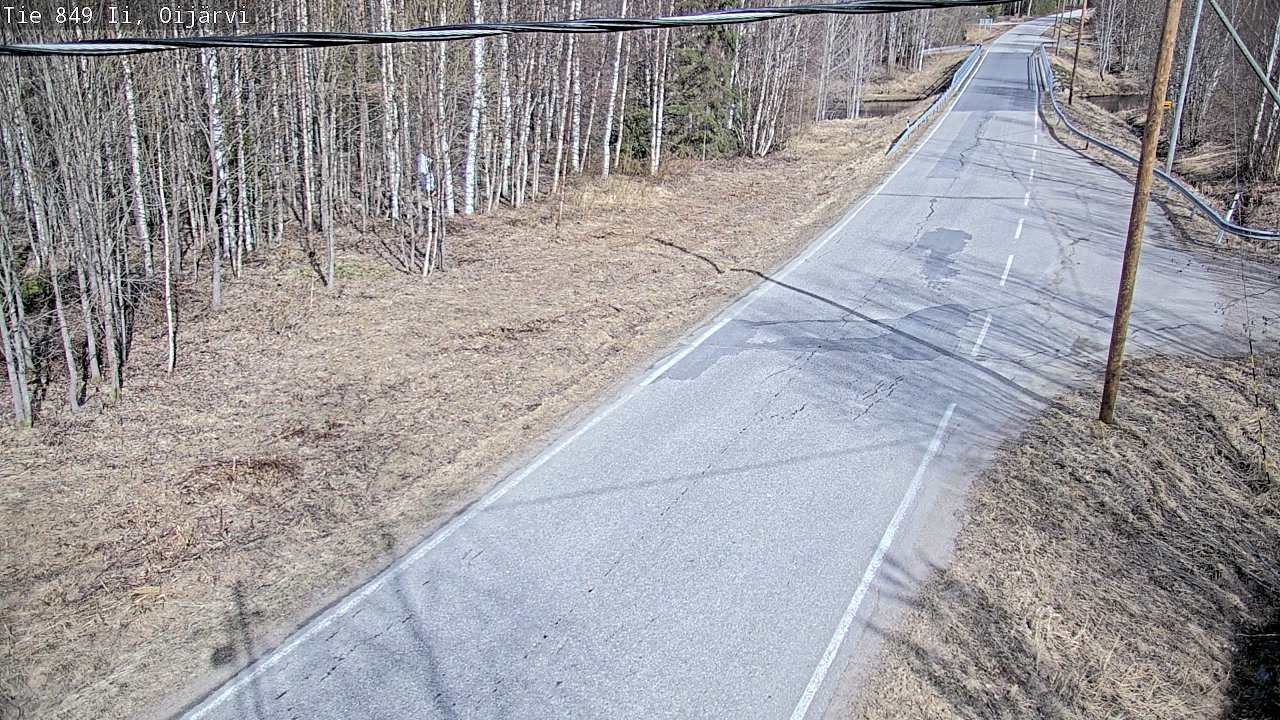 Weather Camera Image Road 849 Ii Oijärvi, Ii, Pohjois-Pohjanmaa