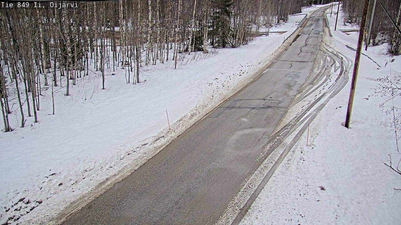 Weather Camera Image Road 849 Ii Oijärvi, Ii, Pohjois-Pohjanmaa