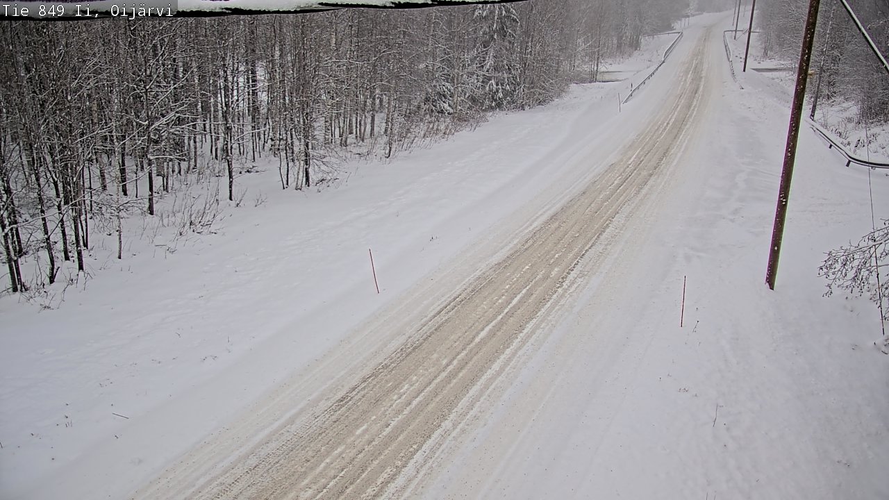Weather Camera Image Väg 849 Ijo Oijärvi, Ii, Pohjois-Pohjanmaa