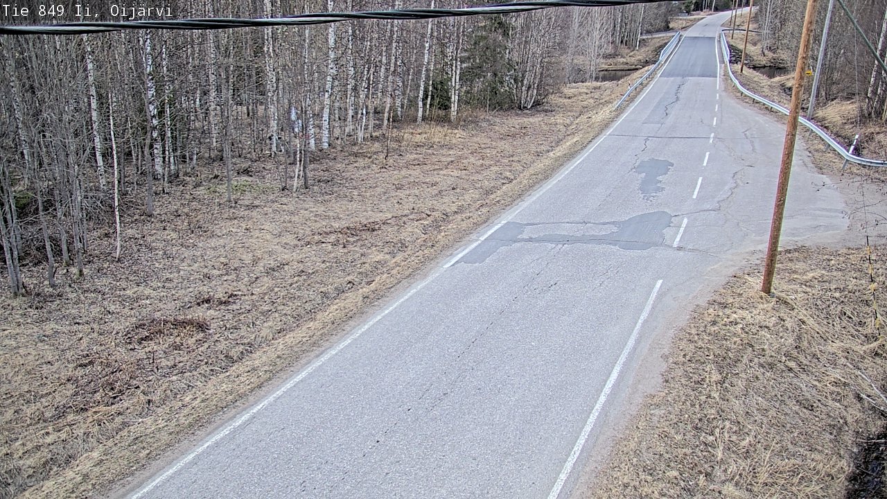 Weather Camera Image Road 849 Ii Oijärvi, Ii, Pohjois-Pohjanmaa