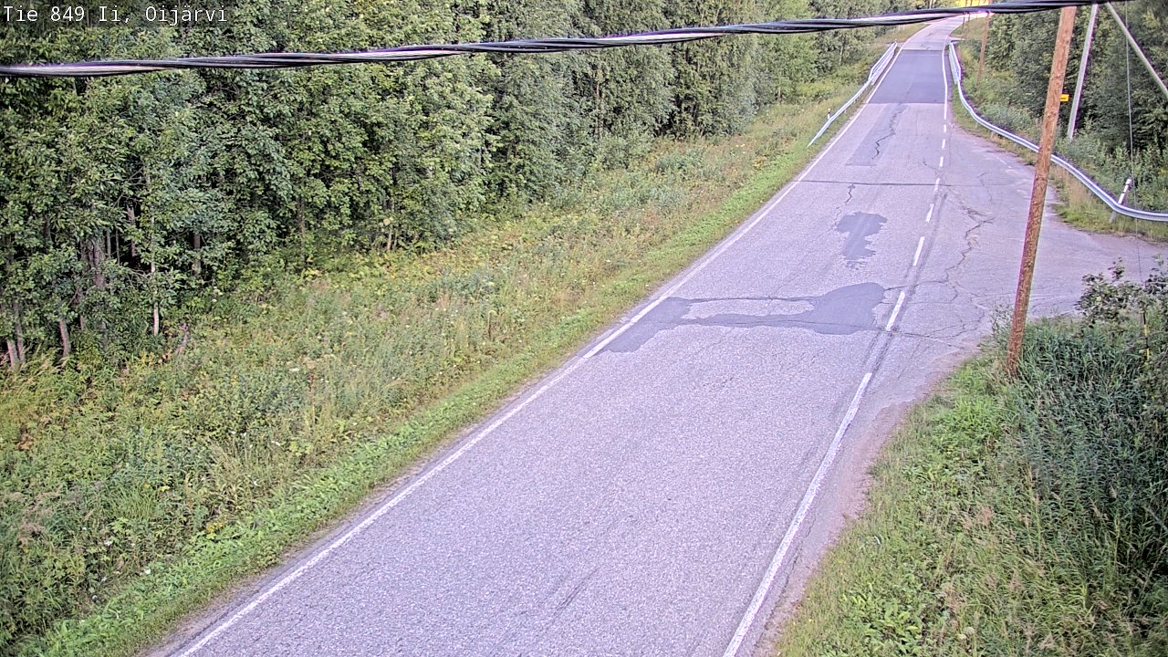 Weather Camera Image Road 849 Ii Oijärvi, Ii, Pohjois-Pohjanmaa