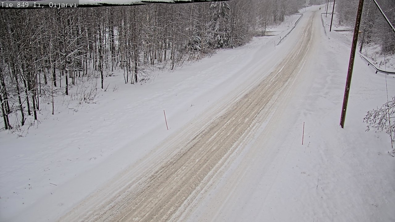 Weather Camera Image Väg 849 Ijo Oijärvi, Ii, Pohjois-Pohjanmaa