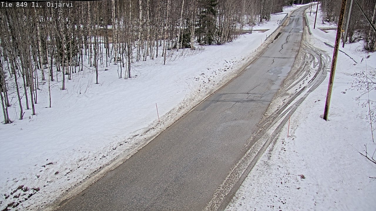 Weather Camera Image Väg 849 Ijo Oijärvi, Ii, Pohjois-Pohjanmaa
