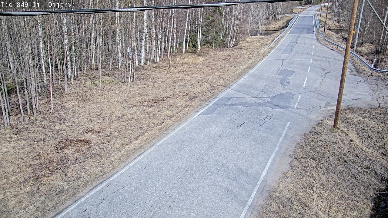 Weather Camera Image Road 849 Ii Oijärvi, Ii, Pohjois-Pohjanmaa