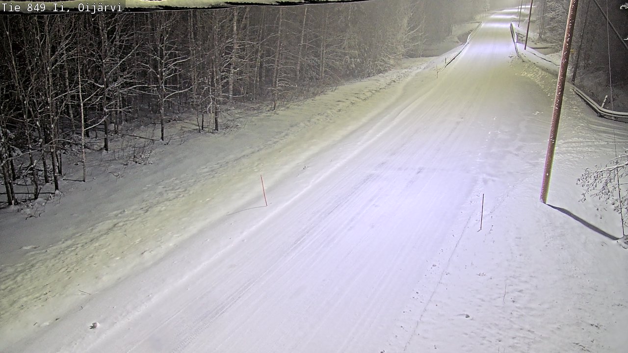 Weather Camera Image Väg 849 Ijo Oijärvi, Ii, Pohjois-Pohjanmaa