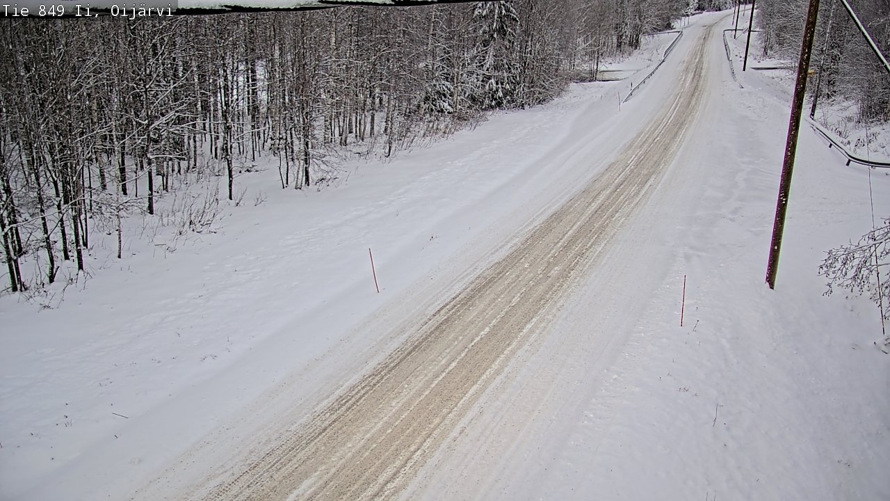 Weather Camera Image Väg 849 Ijo Oijärvi, Ii, Pohjois-Pohjanmaa