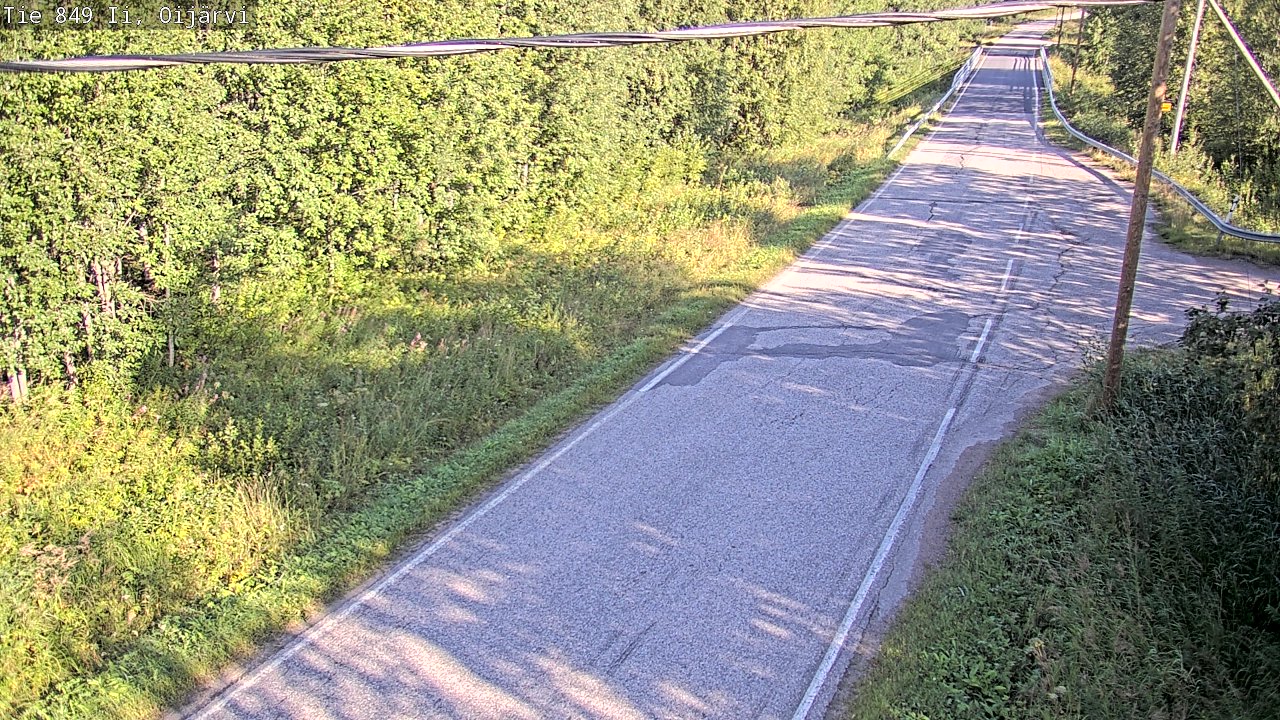 Weather Camera Image Road 849 Ii Oijärvi, Ii, Pohjois-Pohjanmaa