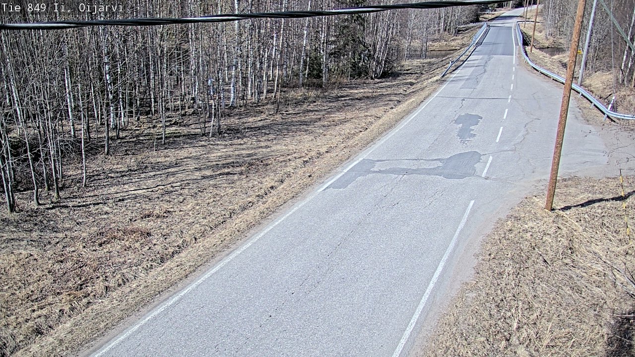 Weather Camera Image Road 849 Ii Oijärvi, Ii, Pohjois-Pohjanmaa