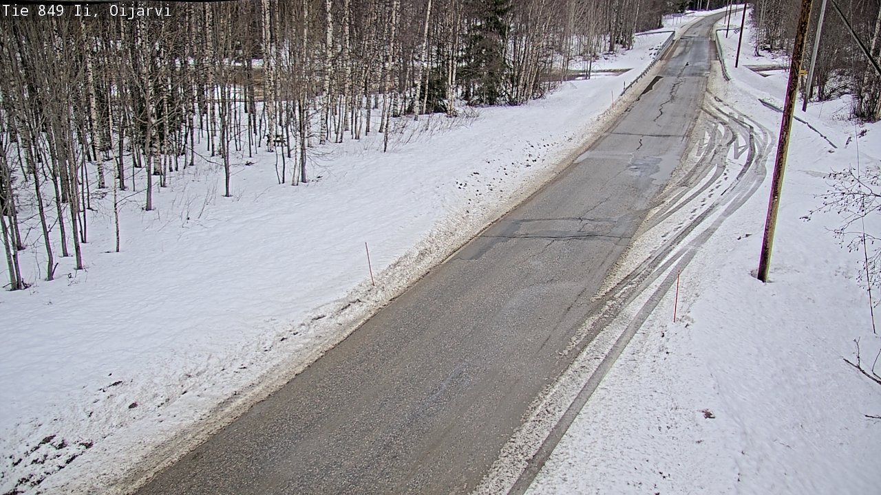 Weather Camera Image Road 849 Ii Oijärvi, Ii, Pohjois-Pohjanmaa