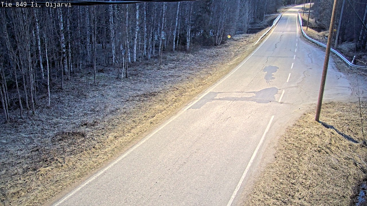 Weather Camera Image Road 849 Ii Oijärvi, Ii, Pohjois-Pohjanmaa
