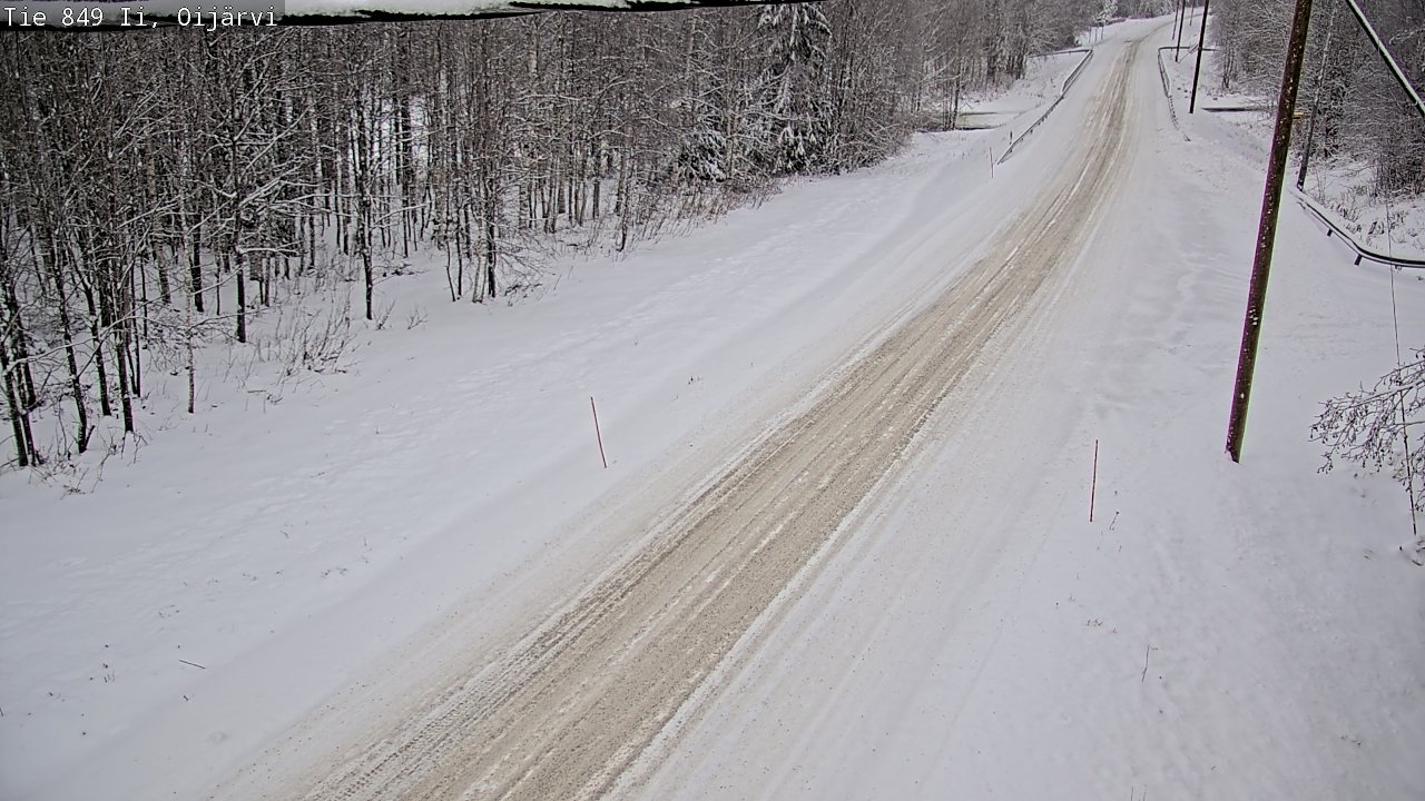Weather Camera Image Väg 849 Ijo Oijärvi, Ii, Pohjois-Pohjanmaa