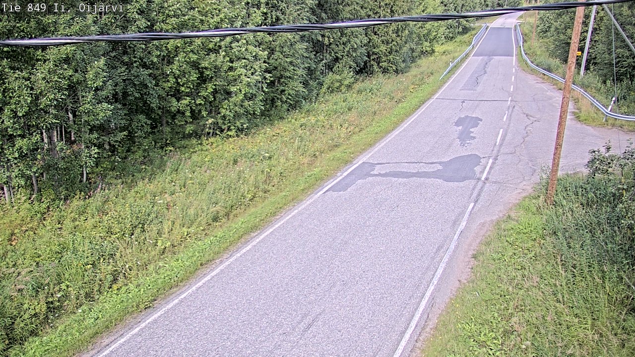 Weather Camera Image Road 849 Ii Oijärvi, Ii, Pohjois-Pohjanmaa