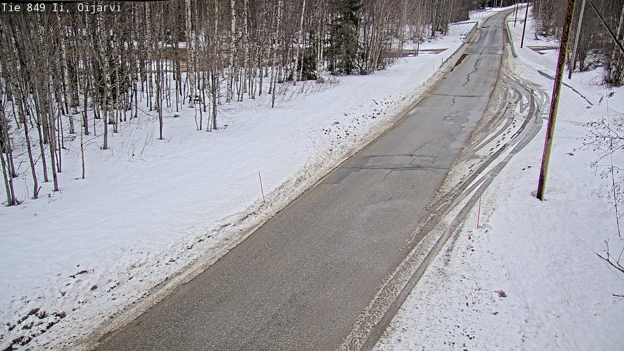 Weather Camera Image Väg 849 Ijo Oijärvi, Ii, Pohjois-Pohjanmaa