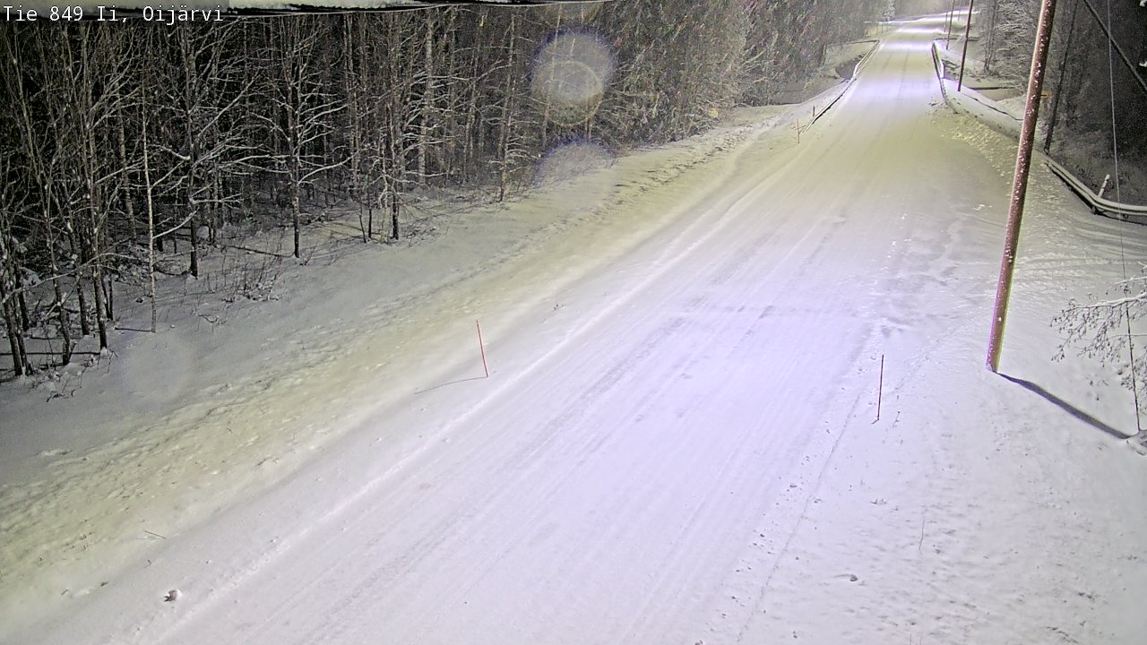 Weather Camera Image Väg 849 Ijo Oijärvi, Ii, Pohjois-Pohjanmaa