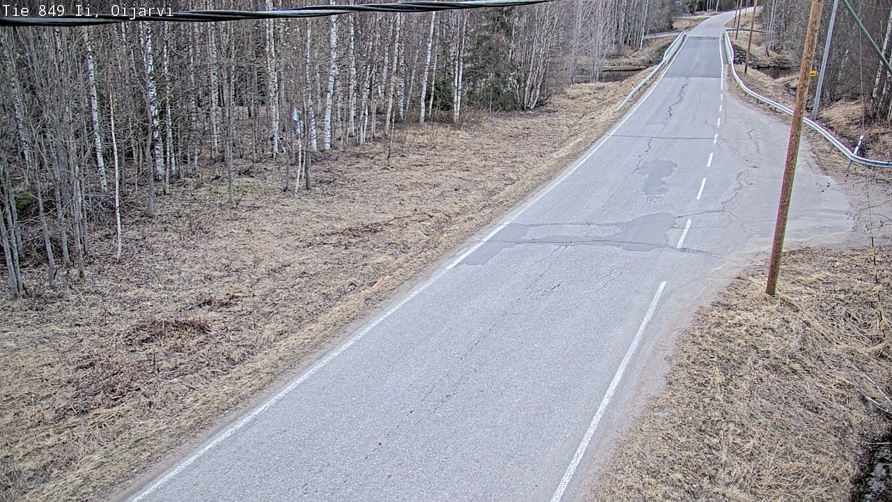 Weather Camera Image Road 849 Ii Oijärvi, Ii, Pohjois-Pohjanmaa