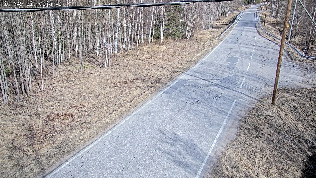 Weather Camera Image Road 849 Ii Oijärvi, Ii, Pohjois-Pohjanmaa