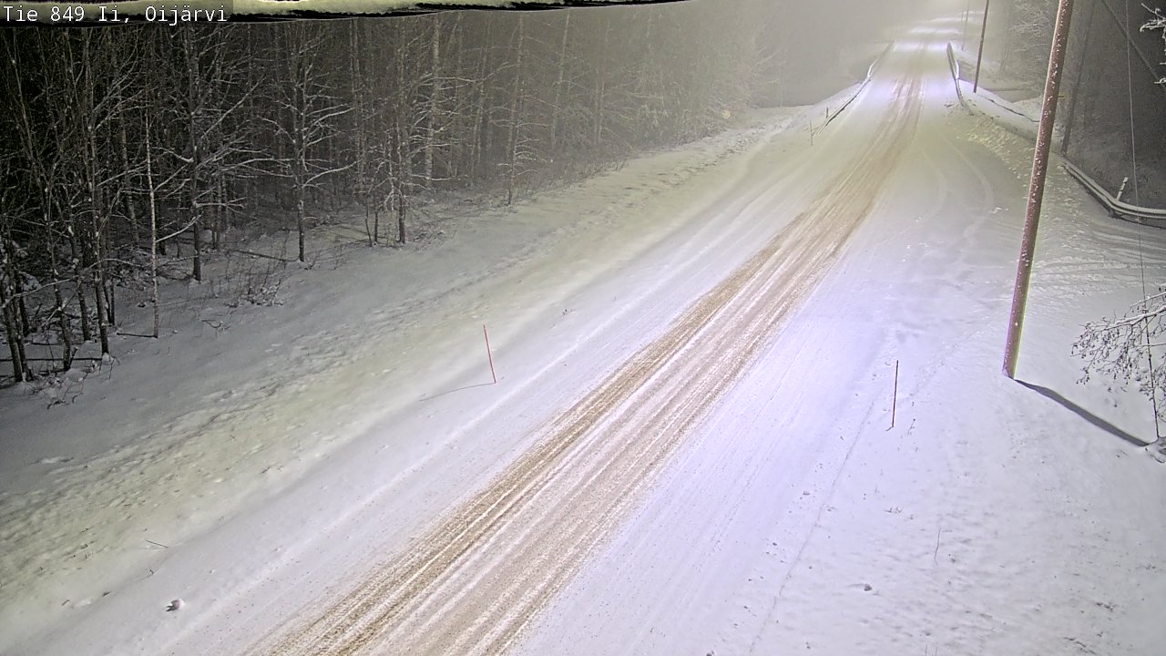 Weather Camera Image Väg 849 Ijo Oijärvi, Ii, Pohjois-Pohjanmaa