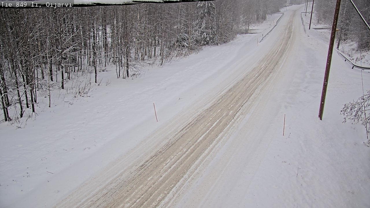 Weather Camera Image Väg 849 Ijo Oijärvi, Ii, Pohjois-Pohjanmaa