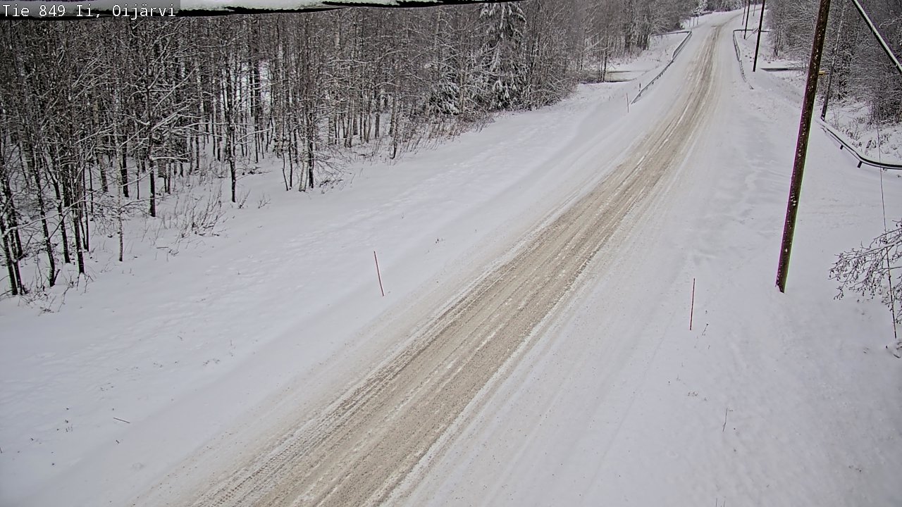 Weather Camera Image Väg 849 Ijo Oijärvi, Ii, Pohjois-Pohjanmaa